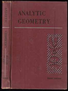 Joshua I Tracey: Analytic Geometry Third edition
