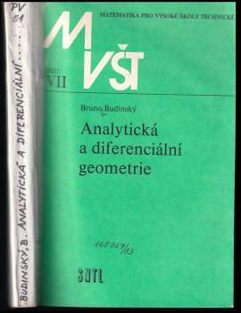 Bruno Budinský: Analytická a diferenciální geometrie