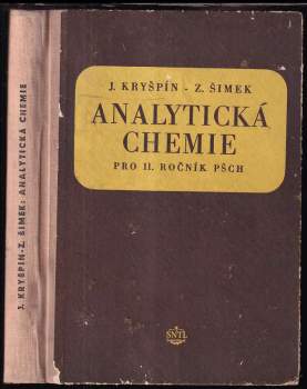Analytická chemie pro II. ročník PŠCH