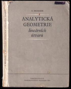Analytická geometrie lineárních útvarů