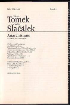 Václav Tomek: Anarchismus