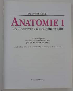 Radomír Čihák: Anatomie 1