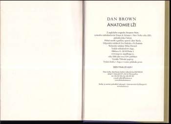 Dan Brown: Anatomie lži