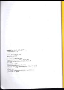 Rudolf Linc: Anatomie pro bakalářský studijní obor Fyzioterapie