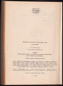 Vladimir Fedorovič Razdorskij: Anatomie rostlin
