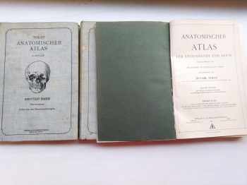 Carl Toldt: Anatomischer Atlas für Studierende und Ärzte 1-3 KOMPLET
