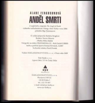 Alane Ferguson: Anděl smrti