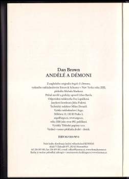 Dan Brown: Andělé a démoni