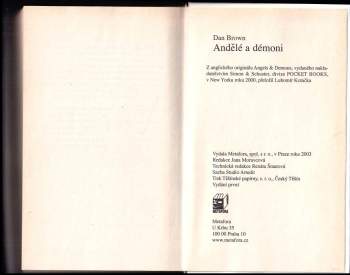 Dan Brown: Andělé a démoni