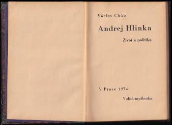 Václav Cháb: Andrej Hlinka