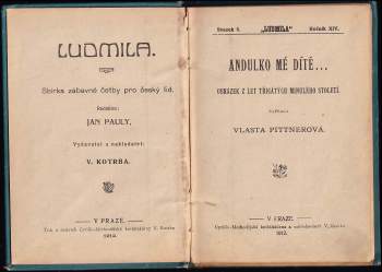 Vlasta Pittnerová: Andulko, mé dítě