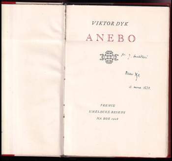 Viktor Dyk: Anebo