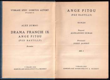 Alexandre Dumas: Ange Pitou