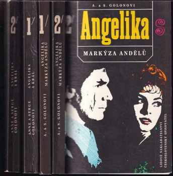 KOMPLET Anne Golon 4X Angelika a král 1+2 + Angelika Markýza andělů 1+2