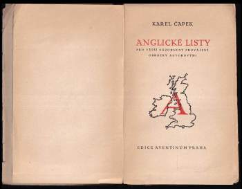 Karel Čapek: Anglické listy