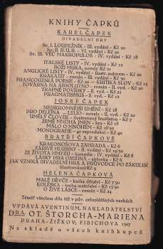 Karel Čapek: Anglické listy