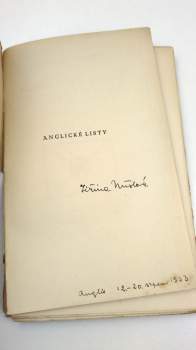 Karel Čapek: Anglické listy