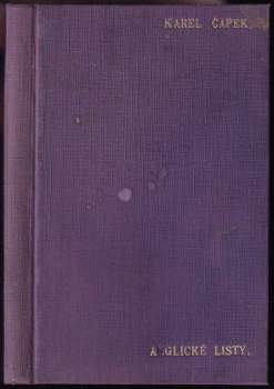 Karel Čapek: Anglické listy