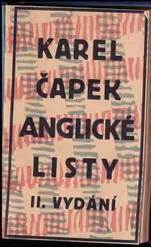 Karel Čapek: Anglické listy