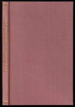 Anglické listy : pro větší názornost provázené obrázky autorovými - Karel Čapek (1925, Štorch-Marien) - ID: 827681