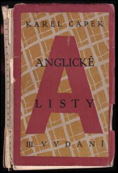 Karel Čapek: Anglické listy