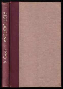 Anglické listy pro větší názornost provázené obrázky autorovými - Karel Čapek (1947, František Borový) - ID: 750589