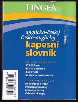 Anglicko-český, česko-anglický kapesní slovník