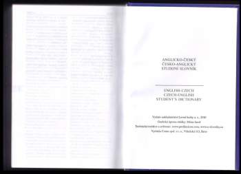 Tomáš Zahradníček: Anglicko-český, česko-anglický studijní slovník