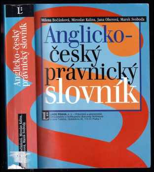 Milena Bočánková: Anglicko-český právnický slovník