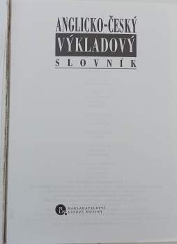Anglicko-český výkladový slovník