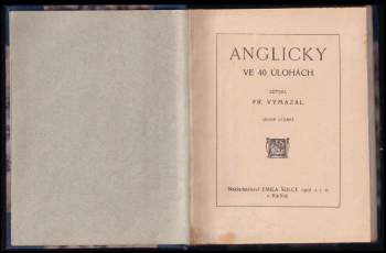 František Vymazal: Anglicky ve 40 úlohách