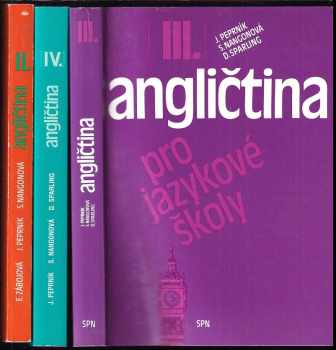 KOMPLET Jazyk a lingvistika 3X Angličtina pro jazykové školy II + III + IV - Eva Zábojová, Jaroslav Peprník, Stella Nangonová, Eva Vacková, Soňa Nacherová, Jaroslav Peprník, Stella Nangonová, Don Sparling, Jaroslav Peprník, Stella Nangonová, Eva Zábojová, Eva Vacková, Soňa Nacherová, Don Sparling (1994, Fortuna) - ID: 682820