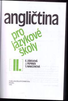 Jaroslav Peprník: Angličtina pro jazykové školy II