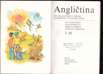Eva Tandlichová: Angličtina pro základní školy s třídami s rozšířeným vyučováním jazyků