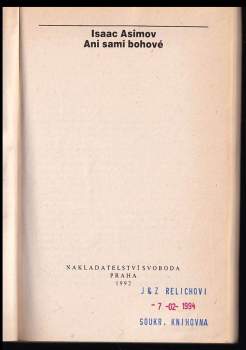 Isaac Asimov: Ani sami bohové