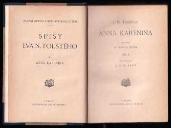 Lev Nikolajevič Tolstoj: Anna Karenina - I - III - KOMPLET