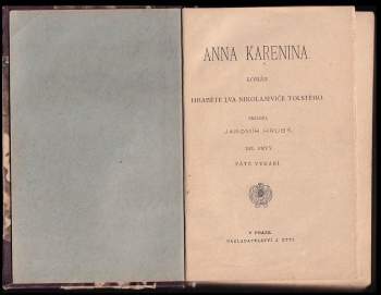 Lev Nikolajevič Tolstoj: Anna Karenina