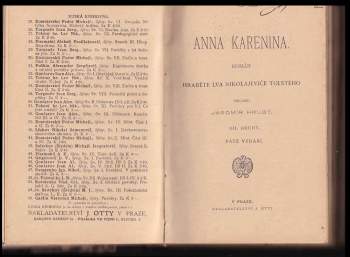 Lev Nikolajevič Tolstoj: Anna Karenina
