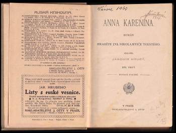 Lev Nikolajevič Tolstoj: Anna Karenina
