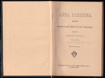 Lev Nikolajevič Tolstoj: Anna Karenina