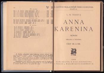 Lev Nikolajevič Tolstoj: Anna Karenina