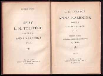 Lev Nikolajevič Tolstoj: Anna Karenina