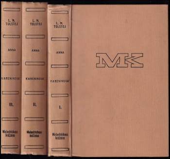 Lev Nikolajevič Tolstoj: Anna Kareninová - Anna Karenina 1-3, KOMPLET