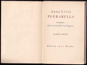 James Joyce: Anna Livia Plurabella