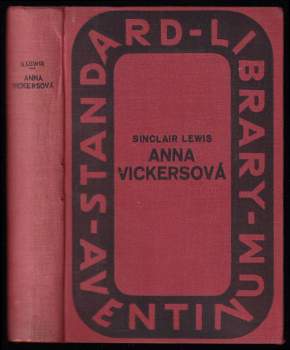 Anna Vickersová - Sinclair Lewis (1933, Aventinum) - ID: 775070