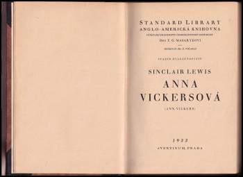 Sinclair Lewis: Anna Vickersová