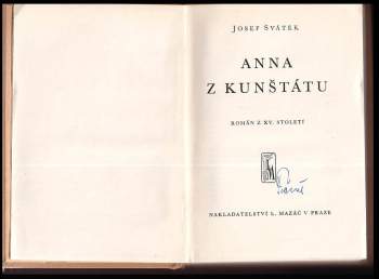 Josef Svátek: Anna z Kunštátu