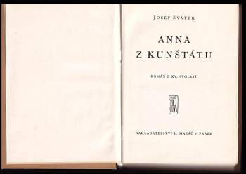 Josef Svátek: Anna z Kunštátu