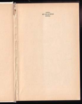 Lucy Maud Montgomery: Anna zo zeleného domu