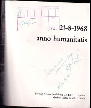 Josef Josten: anno humanitatis